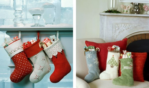 Рождественские носки для подарков. Как сделать своими руками